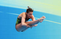 Brittany Broben, 15, of Australia competes in the Women's 1m Springboard Final during Day Four of the 14th FINA World Championships at the Oriental Sports Center on July 19, 2011 in Shanghai, China. (Feng Li/Getty Images)