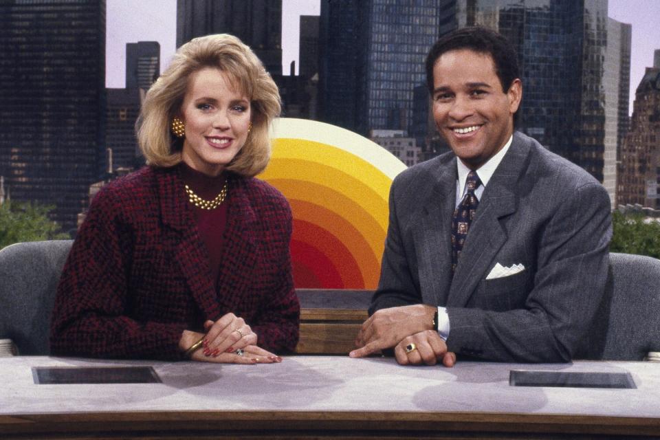 THE TODAY SHOW -- Pictured: (l-r) co-host Deborah Norville, co-host Bryant Gumbel (Photo by NBC NewsWire/NBCU Photo Bank/NBCUniversal via Getty Images via Getty Images)