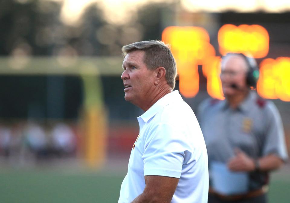 Jim Benkert returns to Westlake on Friday night for the first time as the Simi Valley head coach.