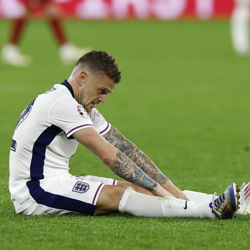 Kieran Trippier suffered cramps