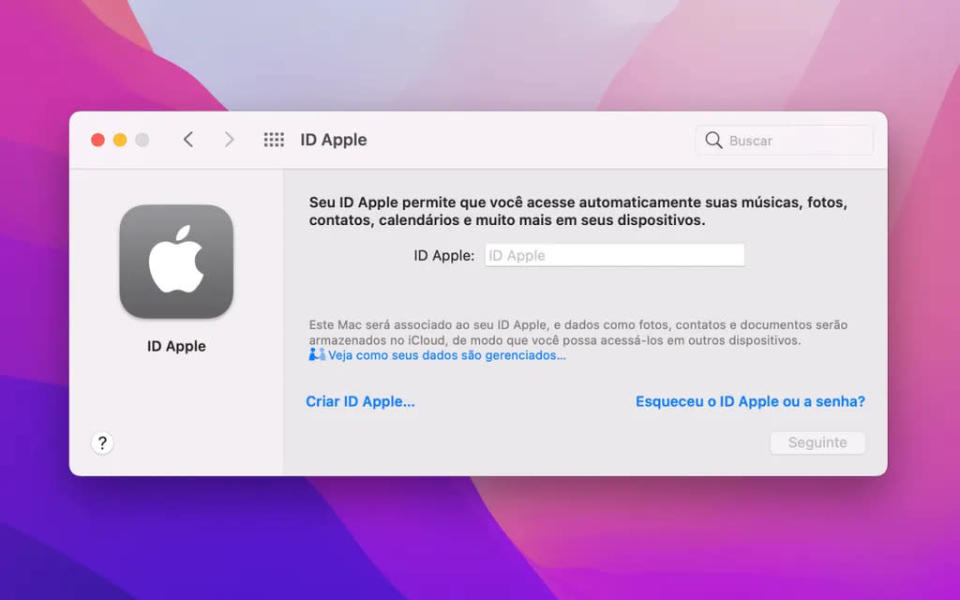 Crie um novo ID Apple com iCloud no Mac (Imagem: Thiago Furquim/Canaltech)