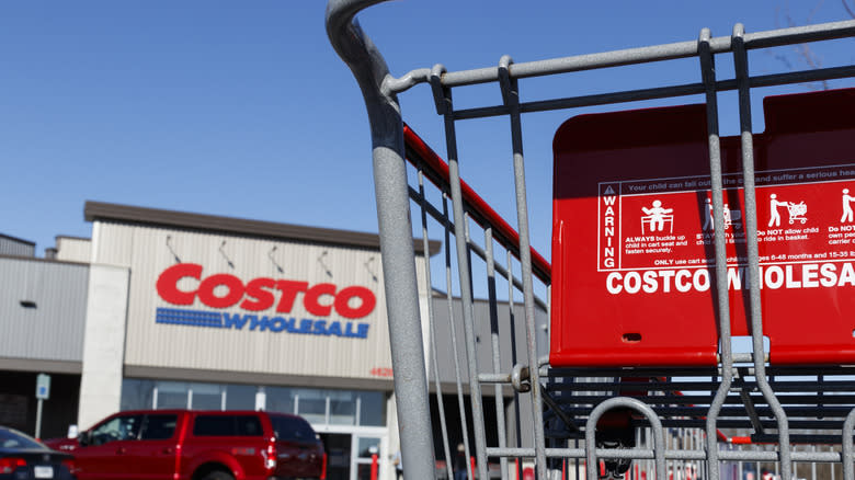 Costco cart in Costco Wholesale parking lot