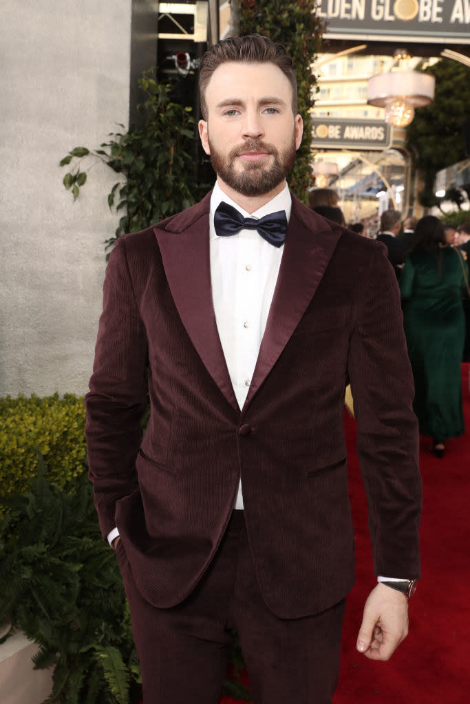 Chris Evans on the red carpet