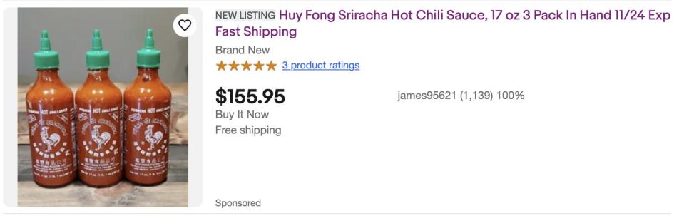 Huy Fong’s sriracha sauce shortage