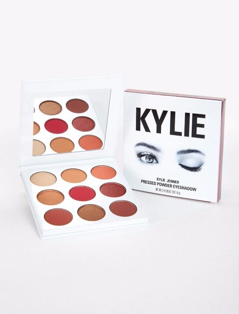 Shop Now: Kylie Cosmetics The Burgundy Palette Kyshadow, $42, available at Kylie Cosmetics.