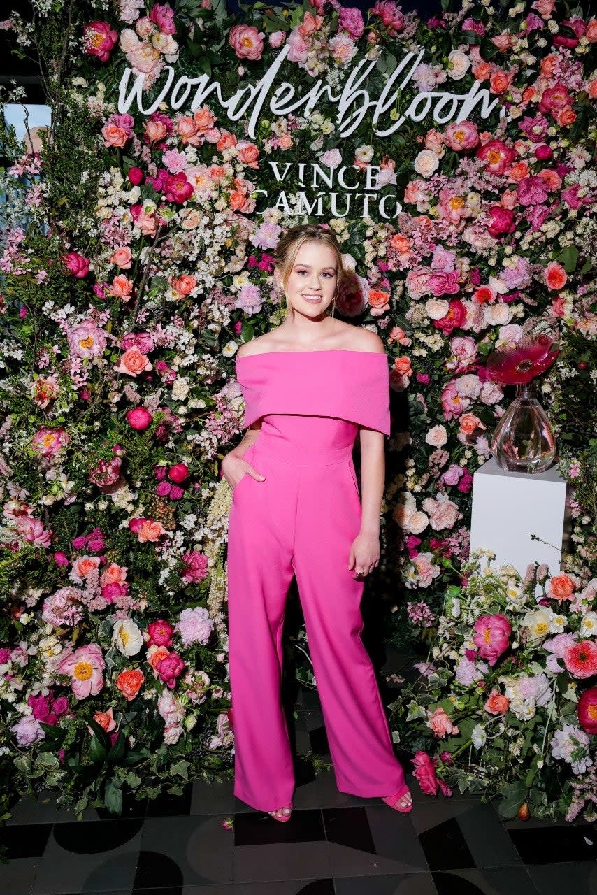 Ava Phillippe attends the launch party for Vince Camuto's new Wonderbloom Eau de Parfum