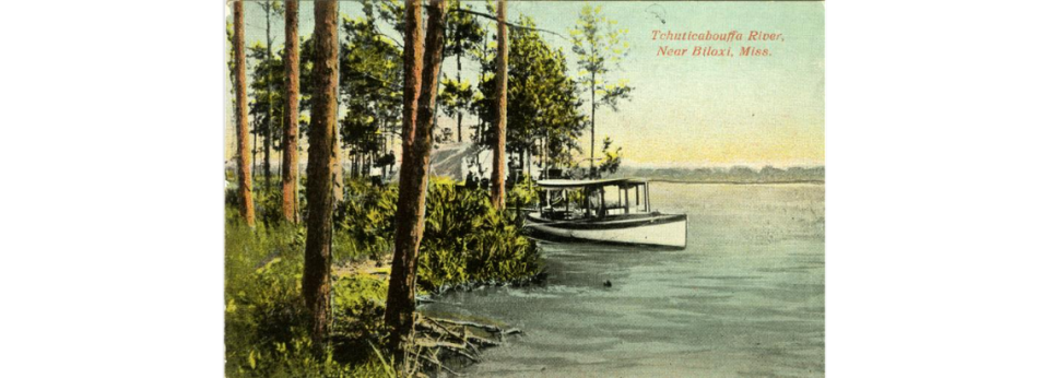Postcard featuring the Tchoutacabouffa River