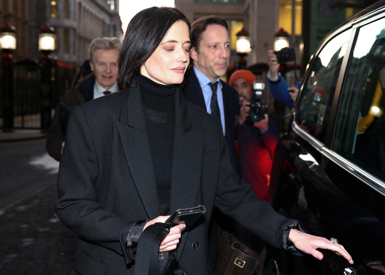 French actress Eva Green leaves The Rolls Building courthouse in London, Britain, January 30, 2023. REUTERS/Henry Nicholls