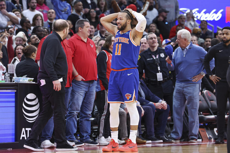 Both Jalen Brunson and Knicks coach Tom Thibodeau were stunned after a foul was called at the buzzer.