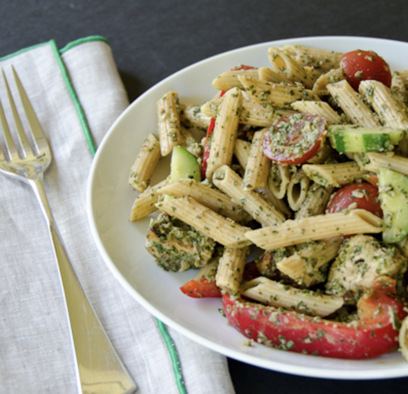 A little bit of spice never hurt anyone, ESPECIALLY in a summertime salad.Recipe: Chicken Tikka Pasta Salad