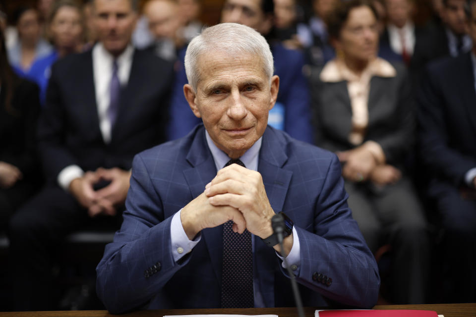 Fauci arrives to testify before the House Oversight and Accountability Committee Select Subcommittee on the Coronavirus Pandemic in Washington, D.C., Monday. (Chip Somodevilla/Getty Images)