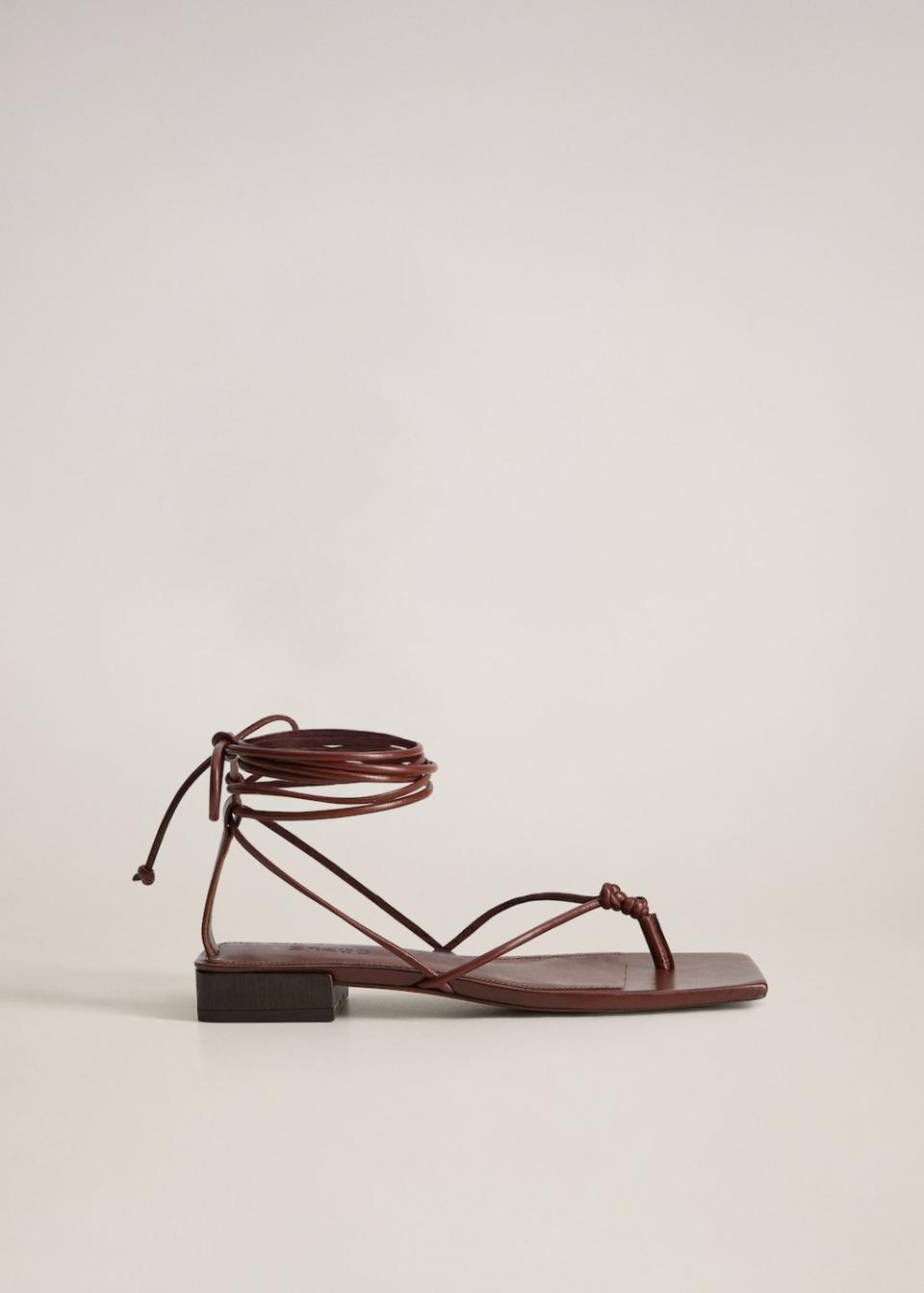 Leather straps sandals  