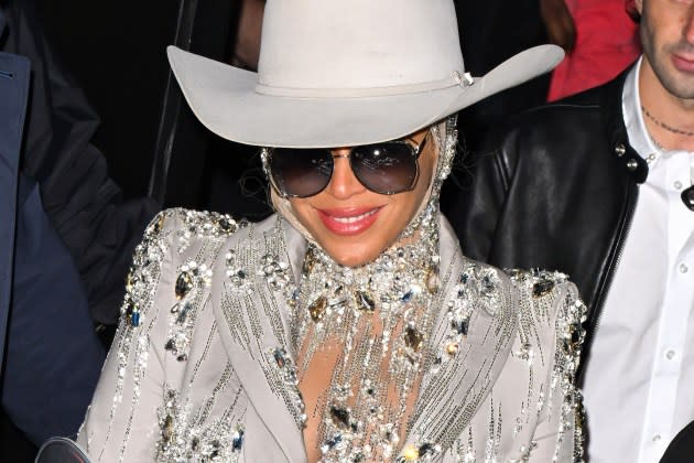 Beyoncé's "Texas Hold 'Em" is Number One on the Hot 100, a week after topping the Hot Country Songs chart. - Credit: James Devaney/GC Images