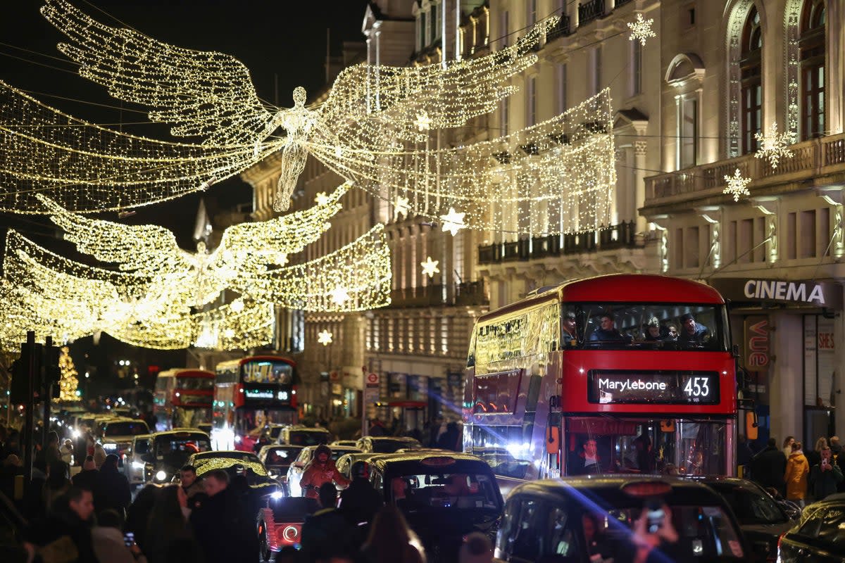 London buses will be among the transport options available on New Year’s Eve (Hollie Adams / Getty Images)