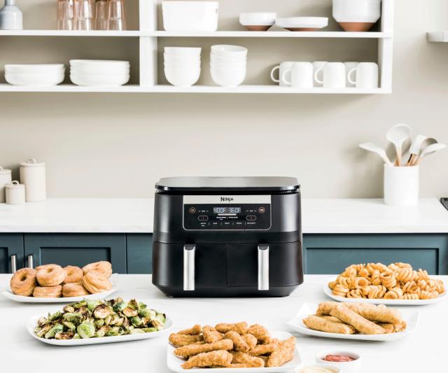 Ninja Foodi 6-in-1 8-Quart Dual-Zone Air Fryer with Smart Probe & Rack -  Gray/Grey - Yahoo Shopping