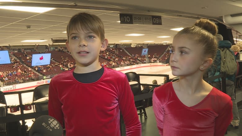 Young 'flower retrievers' thrilled to see their figure skating idols in Ottawa