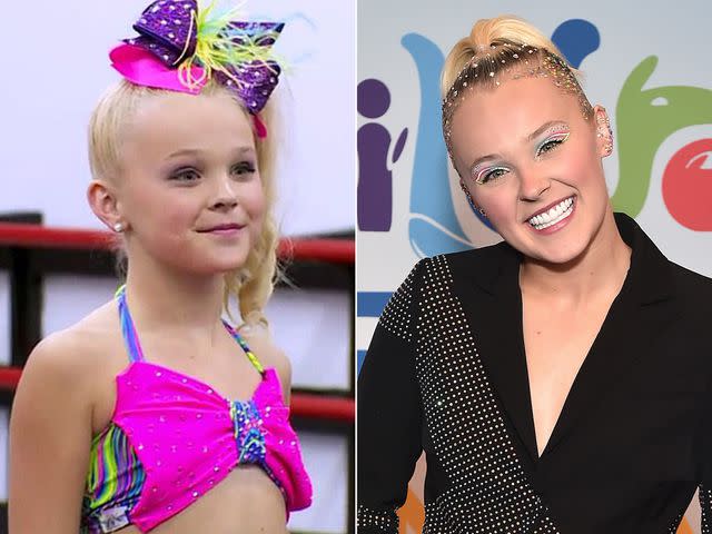 Lifetime ; Alberto E. Rodriguez/Getty Jojo Siwa on 'Dance Moms' then and now