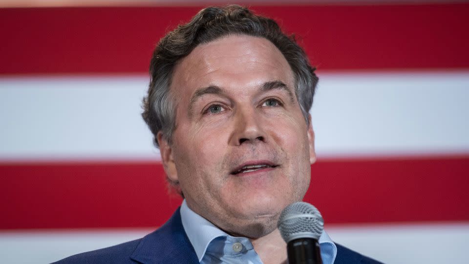 Dave McCormick speaks during an election night party in Pittsburgh on May 17, 2022. - Nate Smallwood/Bloomberg/Getty Images