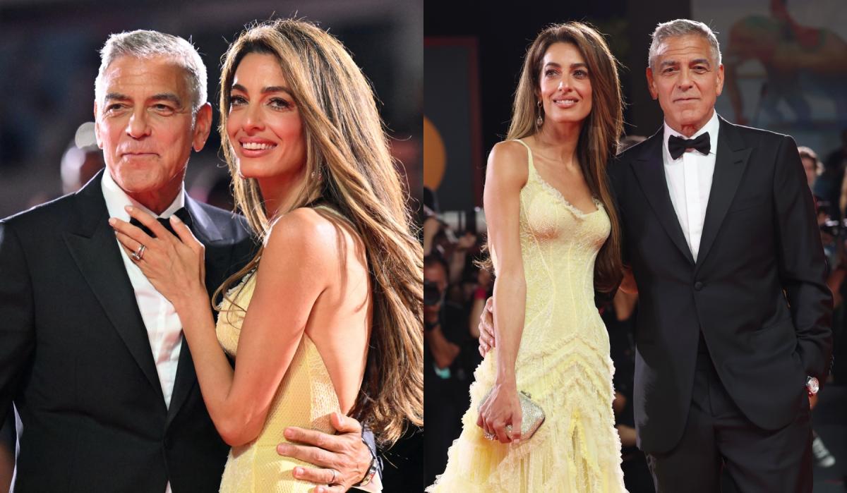 Amal Clooney Brings Butter Yellow to the Venice Film Festival 2024 Red