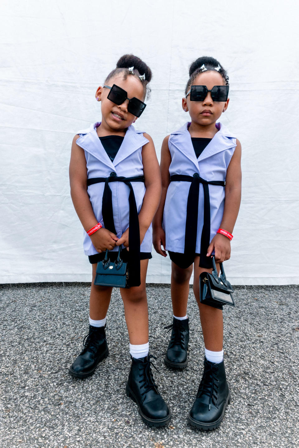 Azaelea & Ilyanah at Twins Days Festival in Twinsburg, Ohio. (Daniel Lozada for TODAY)