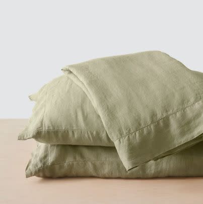 The Citizenry stonewashed linen sheet set