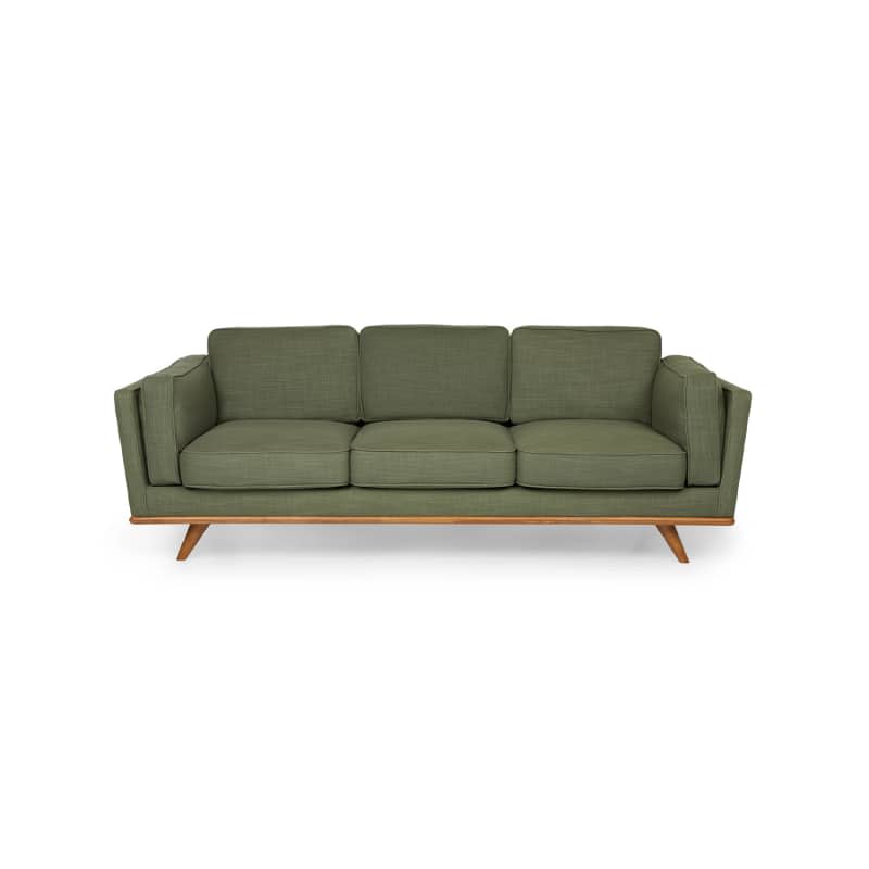 Timber Olio Green Sofa