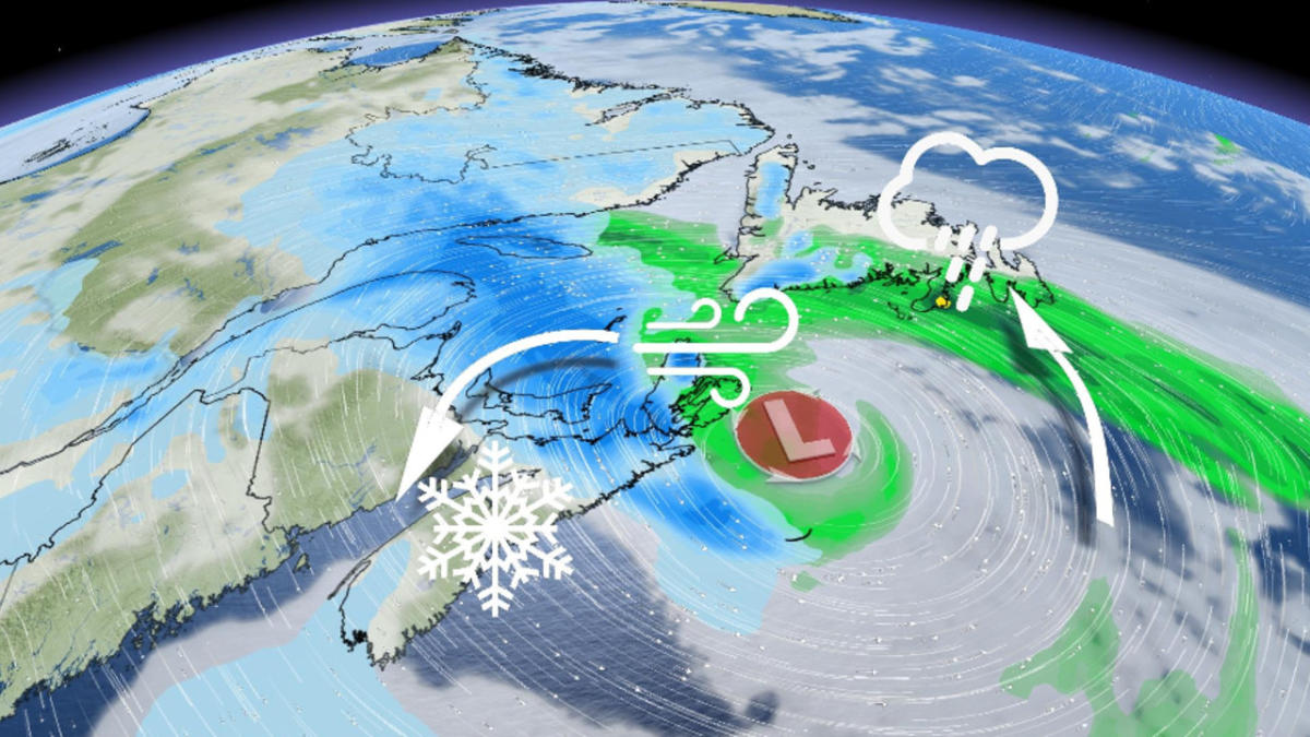 Snow Strong Wind And Rain A Violent Storm Brings Wintry Messes Across The Atlantic Canada Today 1221
