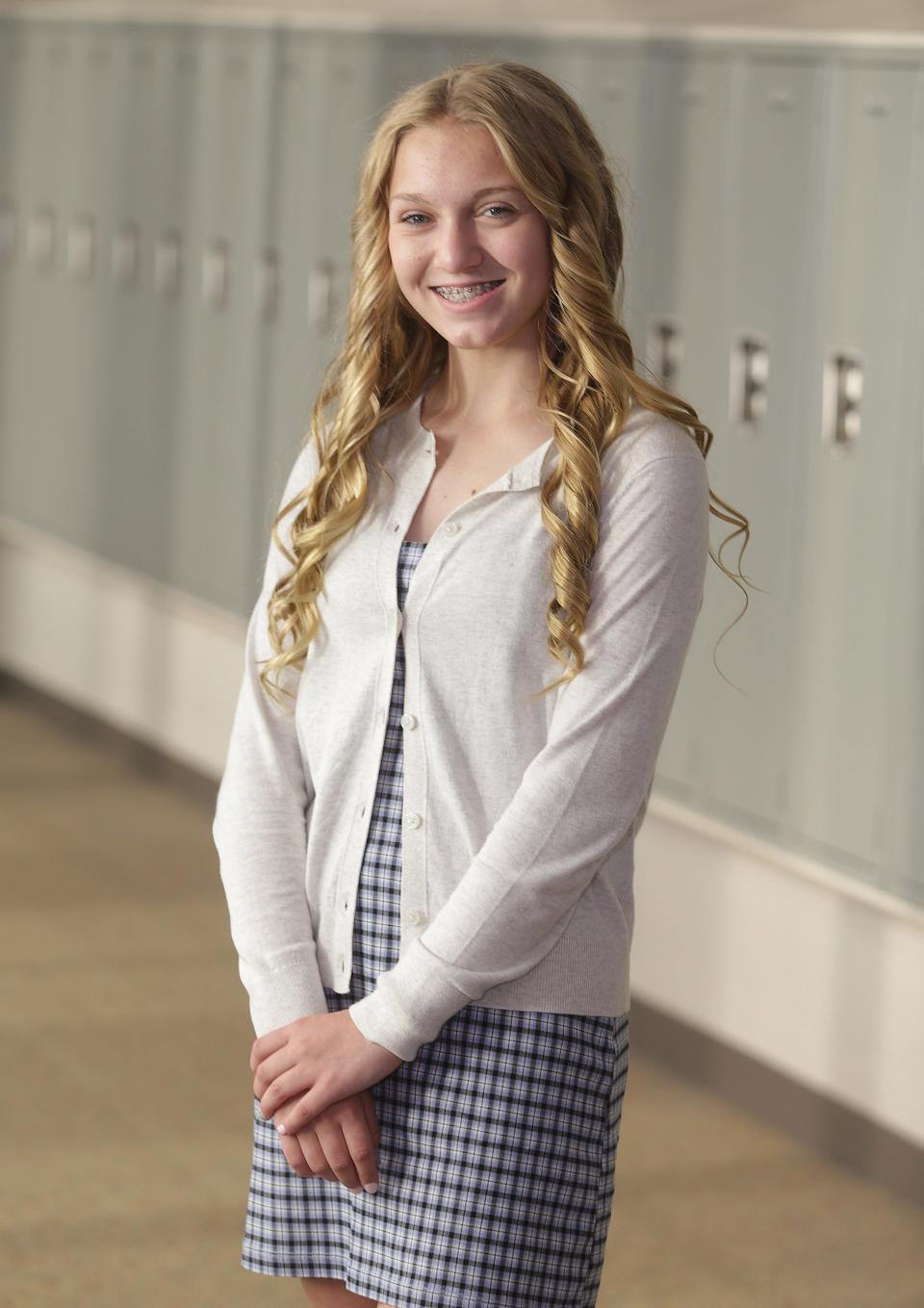 Callie Yeagley of Minerva Middle School is a Canton Repository Kid of Character for May.