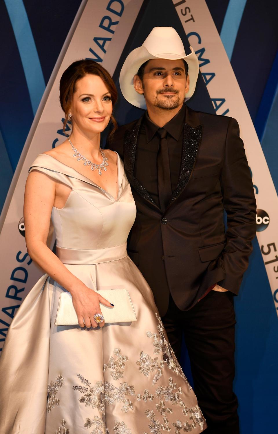 Brad Paisley and Kimberly Williams-Paisley, shown here before the 2017 CMA Awards in Nashville, have partnered with Belmont University to open The Store, a food pantry that operates like a free grocery store.