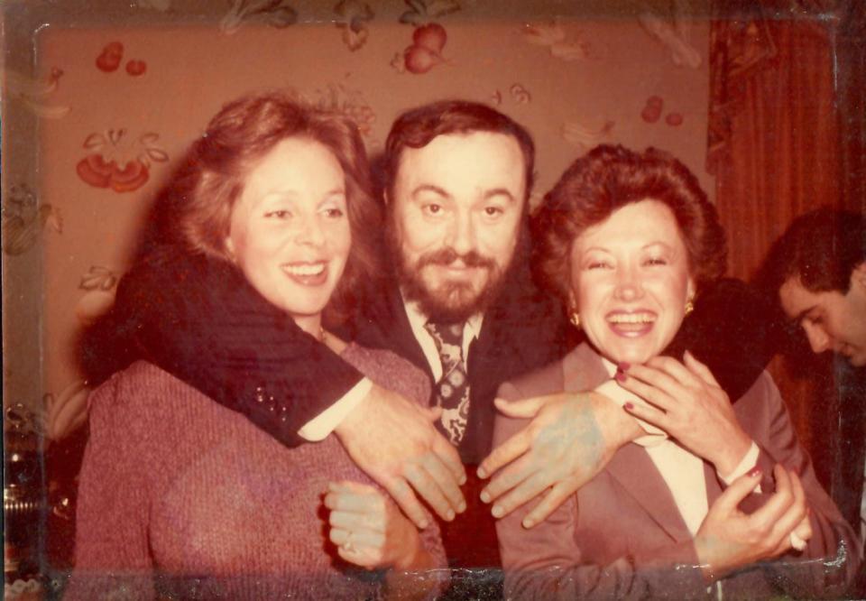 When Kay Gilman was part of Hemming+Gilman, one of the once-in-a-lifetime events they produced was with opera superstar Luciano Pavarotti. He is pictured here with Gilman (left) and Suzanne Hemming.