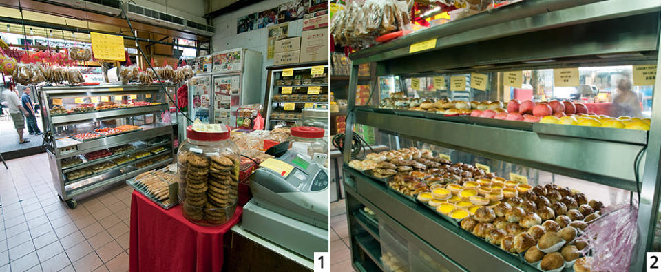 Inside Fung Wong's first store at No. 28, showing the pink nylon strings used to tie the plastic bag for pastries bought. — Pictures courtesy of Fung Wong