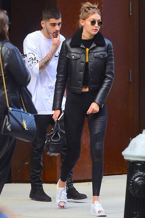 Dressed down but still looking super stylish, Zayn and Gigi were spotted out in Soho grabbing lunch together. Its was the first time they've been spotted since they walked the red carpet of the Met Gala together and hopefully not the last... <br><br> Credit: Splash