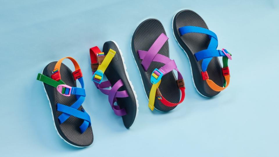 Footwear from Chacos 2022 Pride collection. - Credit: Courtesy of Chacos