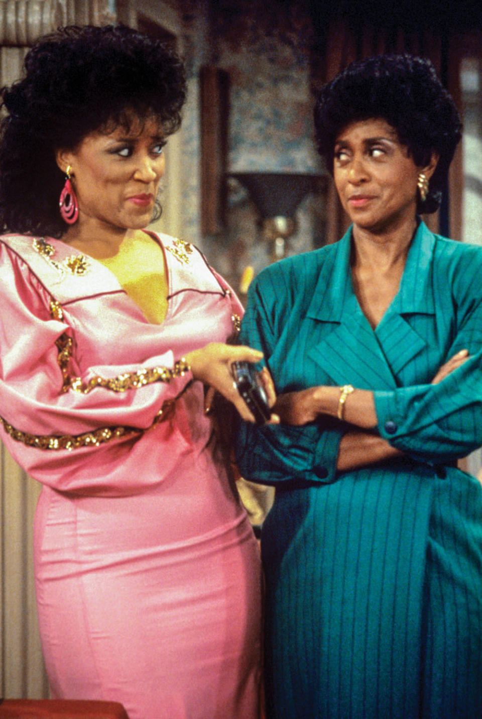 Gibbs (right) with Jackée Harry on 227. - Credit: Columbia Picture Television / Courtesy: Everett Collection