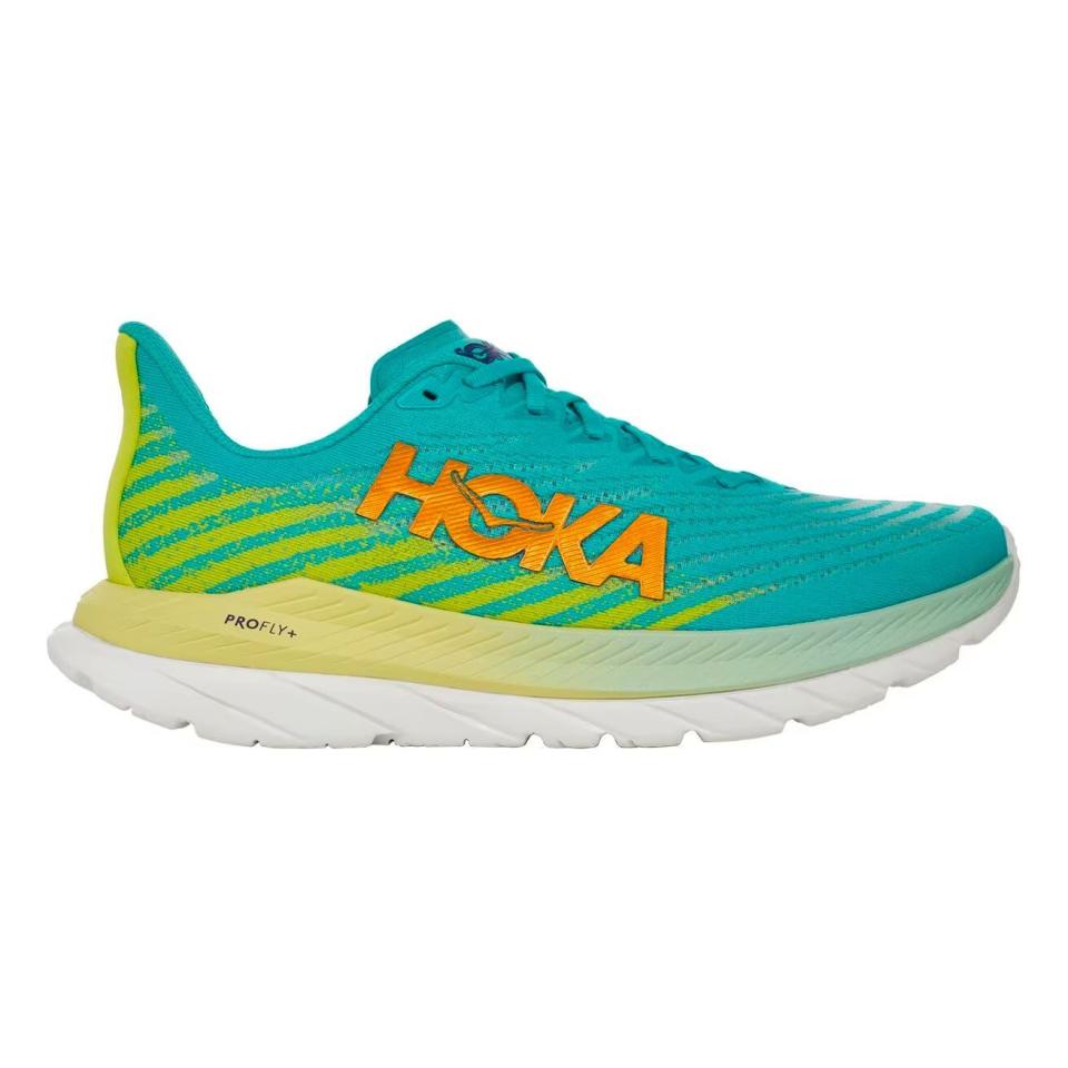 <p><a href="https://go.redirectingat.com?id=74968X1596630&url=https%3A%2F%2Fwww.backcountry.com%2Fhoka-mach-5-running-shoe-mens&sref=https%3A%2F%2F" rel="nofollow noopener" target="_blank" data-ylk="slk:Shop Now;elm:context_link;itc:0;sec:content-canvas" class="link ">Shop Now</a></p><p>Mach 5 </p><p>backcountry.com</p><p>$140.00</p>