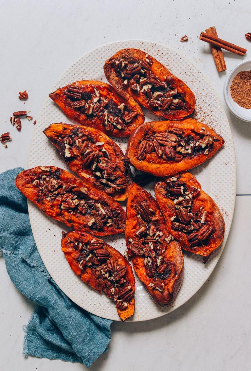 17) Sweet Potato Casserole Boats