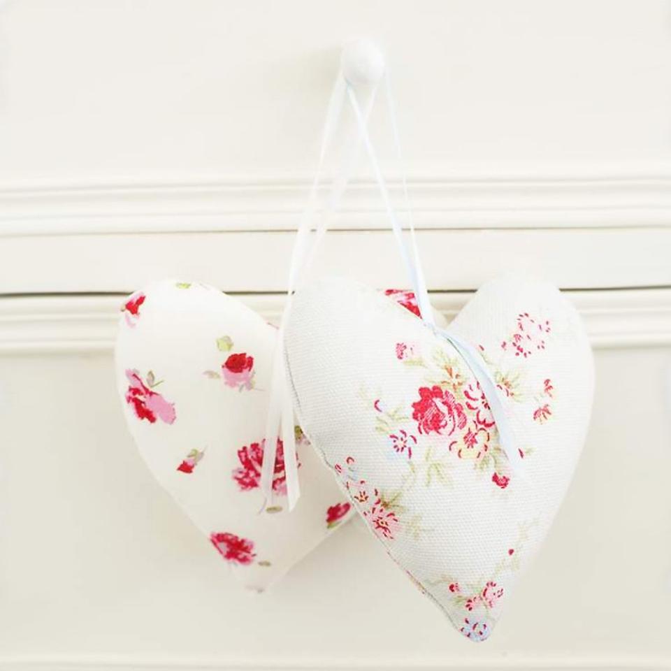 fabric hearts