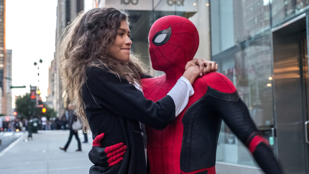 Die erste Bonusszene hält eine böse Überraschung für Spider-Man (Tom Holland) und MJ (Zendaya) bereit (Bild: 2019 Sony Pictures Entertainment Deutschland GmbH)