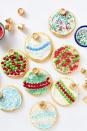 <p>These are the perfect cookie decorating project for kids (and adults who just feel like one this time of year!). All you've got to do is snag some <a href="https://www.delish.com/cooking/recipe-ideas/a35046332/lofthouse-cookies-recipe/" rel="nofollow noopener" target="_blank" data-ylk="slk:Lofthouse cookies;elm:context_link;itc:0;sec:content-canvas" class="link ">Lofthouse cookies</a> and candy from the store, then get creative with the ornament decorations.</p><p>Get the <strong><a href="https://www.delish.com/cooking/recipe-ideas/recipes/a57111/rolo-ornament-cookies-recipe/" rel="nofollow noopener" target="_blank" data-ylk="slk:Rolo Ornament Cookies recipe;elm:context_link;itc:0;sec:content-canvas" class="link ">Rolo Ornament Cookies recipe</a></strong>.</p>