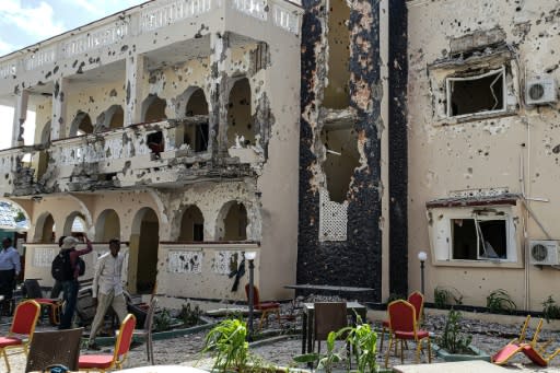 At least 26 people died in a sucide attack on a popular hotel in the southern Somali city of Kismayo claimed by Al-Shabaab militants