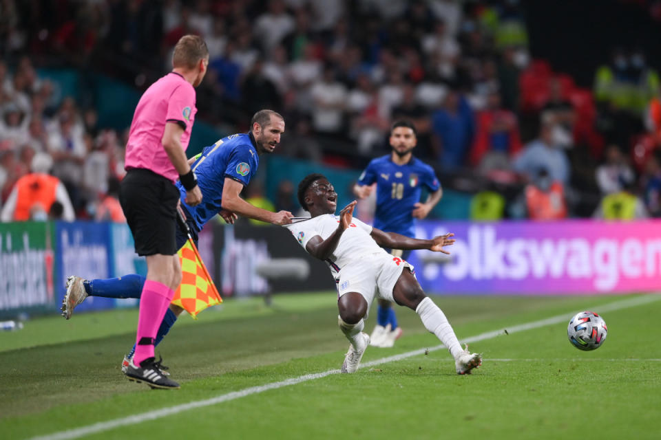 Chiellini sees one difference between Italy and England in latest Euro tournaments