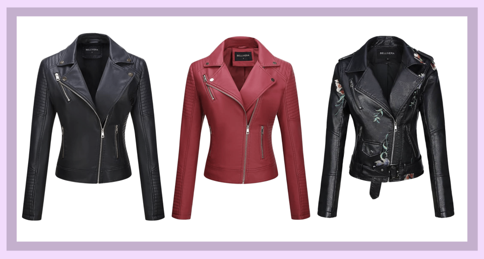 Amazon&#39;s top-rated faux-leather jacket has more than 4,600 customer reviews (Image via Amazon)