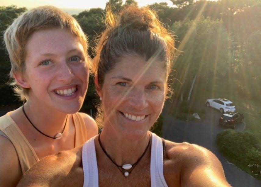 Kyla and Kristina McGarry of Berkley. Kristina is taking part in the 2023 Pan-Mass Challenge Winter Cycle in Kyla's memory. Kyla died at 16 in March 2020 after a two-year battle with metastatic alveolar rhabdomyosarcoma.