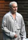 <p>Joaquin Phoenix is spotted filming <em>Disappointment Blvd.</em> in full costume in Montreal, Canada on July 21.</p>