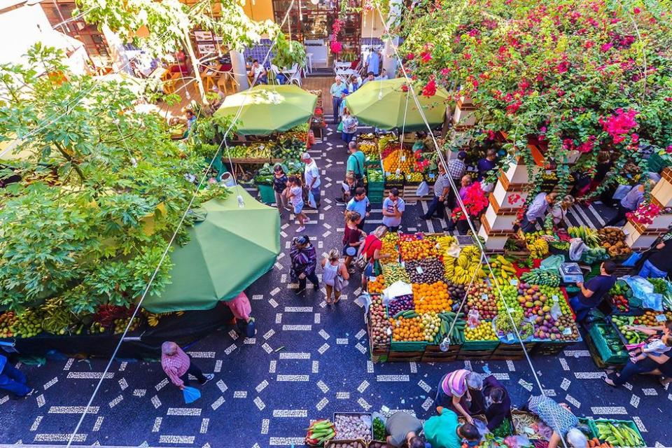 The fruit and vegetable market in Funchal/Maderia