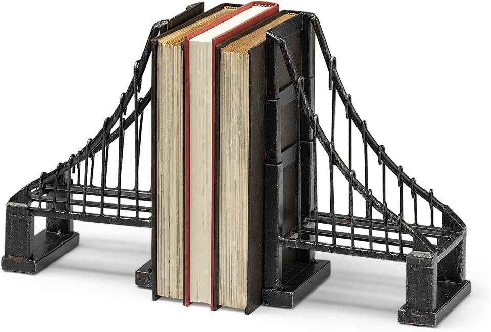 black suspension bridge book ends, best gifts for book lovers