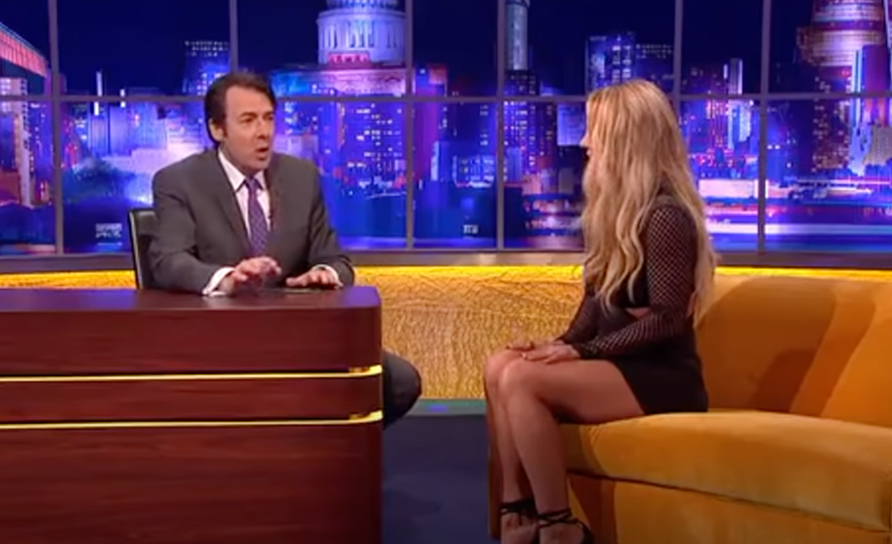 Britney speaking with Jonathan Ross