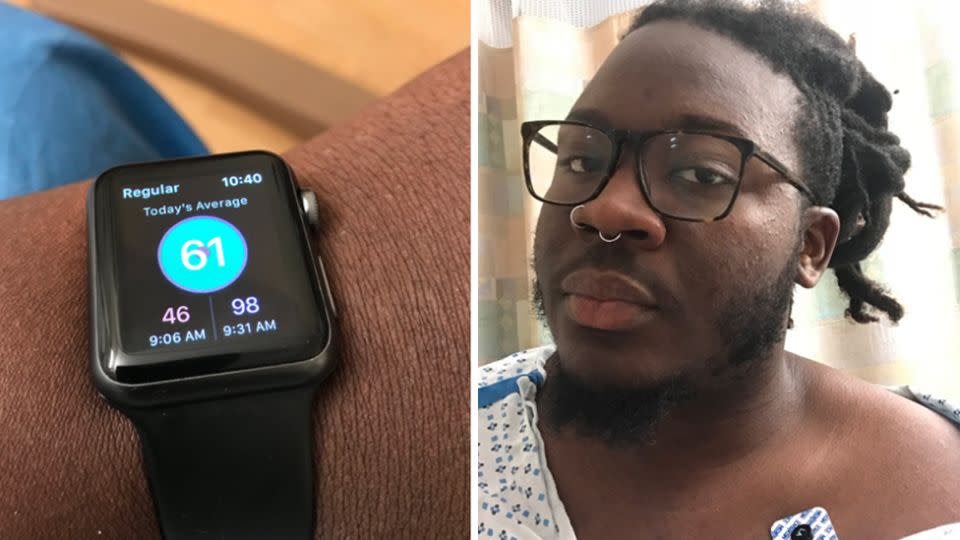 James Green's Heat Watch app helped him realise something wasn't right. Source: Twitter