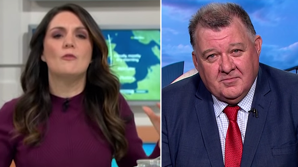 Craig Kelly referred to the accredited meteorologist as a "pommy weather girl". Source: Good Morning Britain 