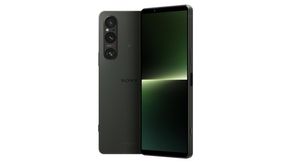 The Sony Xperia 1 V from the front and back